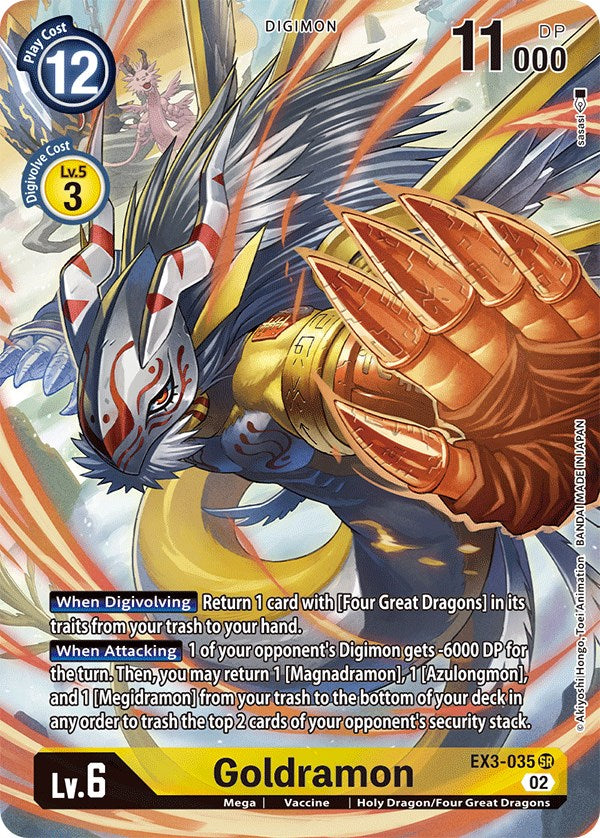 Goldramon [EX3-035] (Alternate Art) [Draconic Roar] For Discount