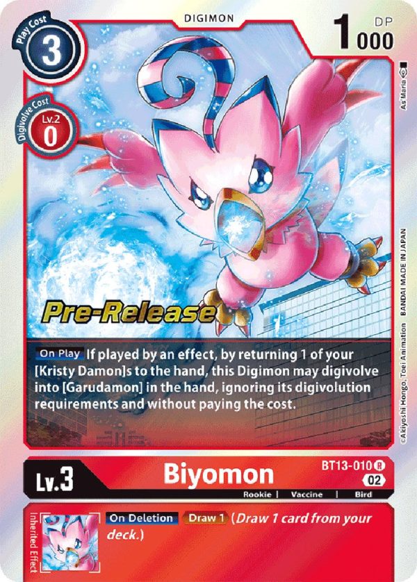 Biyomon [BT13-010] [Versus Royal Knight Booster Pre-Release Cards] Online