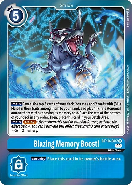 Blazing Memory Boost! [BT10-097] [Revision Pack Cards] Cheap