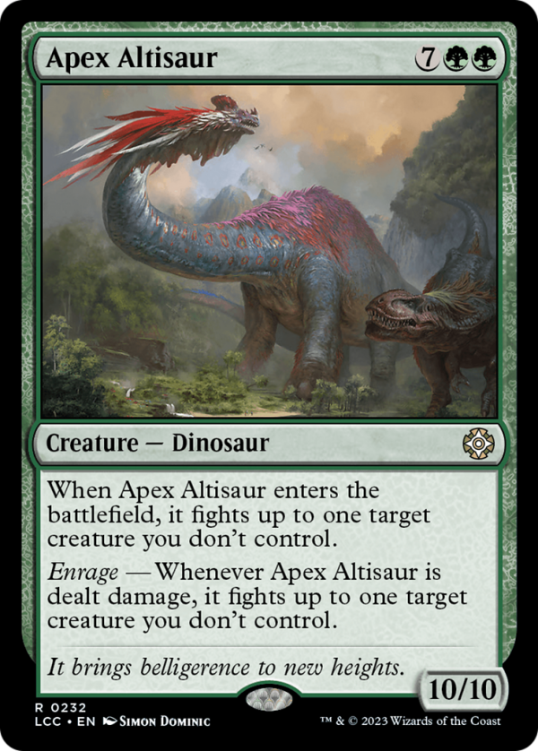 Apex Altisaur [The Lost Caverns of Ixalan Commander] Online Sale