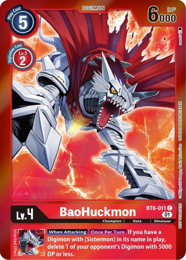 BaoHuckmon [BT6-011] (Event Pack 3) [Double Diamond Promos] on Sale