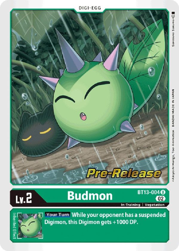 Budmon [BT13-004] [Versus Royal Knight Booster Pre-Release Cards] Sale