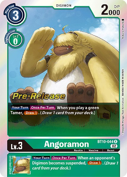 Angoramon [BT10-044] [Xros Encounter Pre-Release Cards] Sale